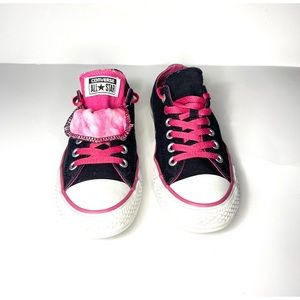 Black/Hot Pink Womens Converse